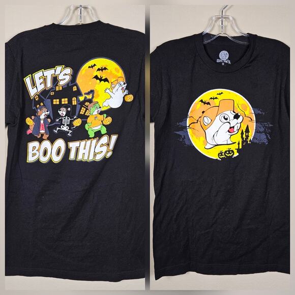 Buc-ee's Halloween Tee T-Shirt Glow In The Dark Black Lets Boo This Unisex Small - Picture 1 of 13